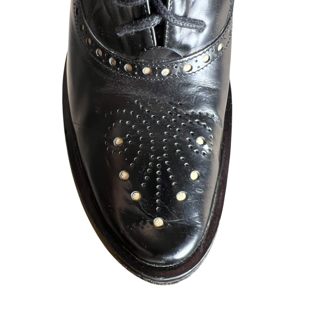 Bolero Dettagli Di Moda Bespoke Wingtip Brogue Oxford Granny Heels Sz 41 (10 US) - Picture 8 of 13